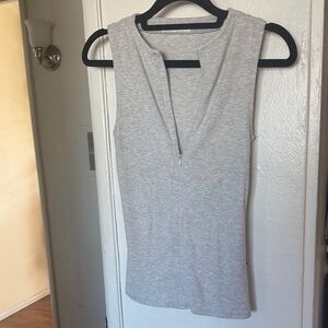 Joah Brown Light Gray Tank Top